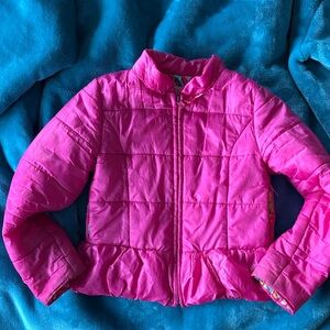 Lilly Pulitzer Kids' Bright Pink Puffer Jacket